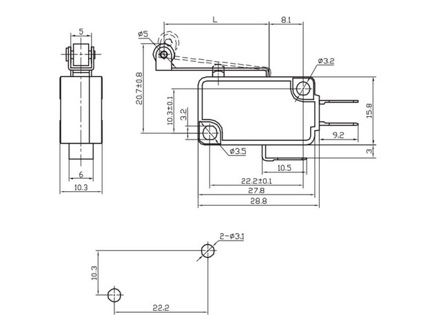 MSW-03B on-on  5A 250VA