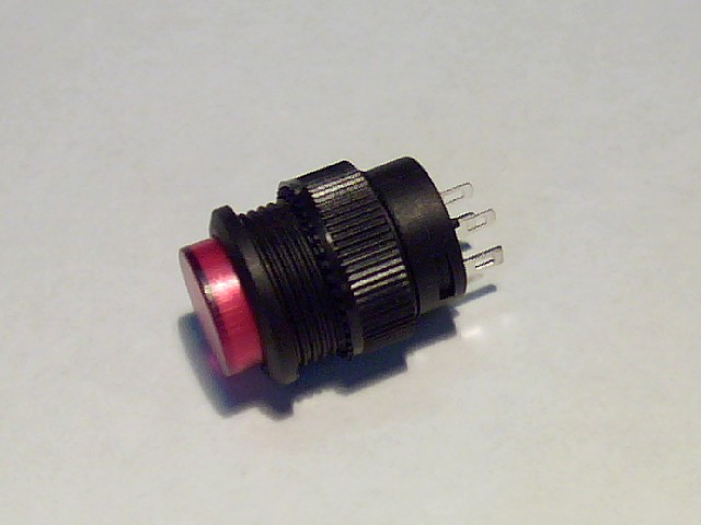 Кнопка D-314 красная, с фикс. R16-503AD-R Lock