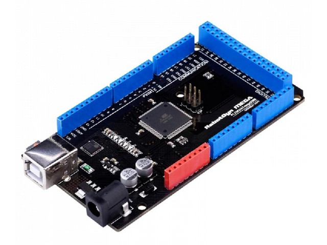 Arduino MEGA 2560 R3,   Atmel ATmega2560, USB PL2303TQFN, USB-B