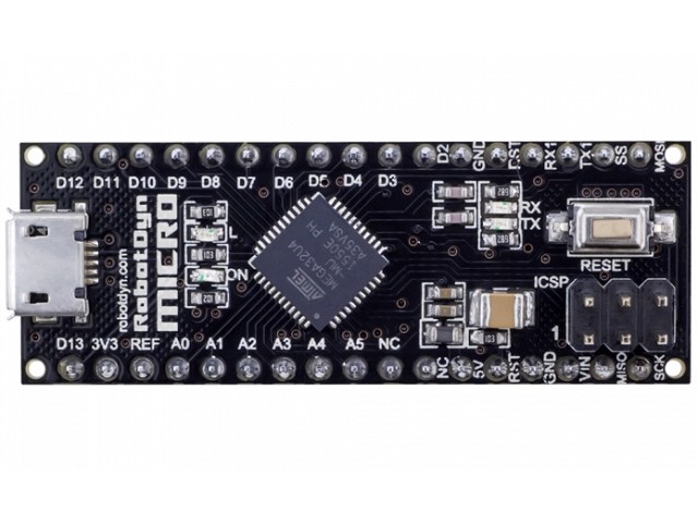 Arduino Micro   ATmega32U4-MU (5 , 16 ), c  Leonardo (Pin unosldered)