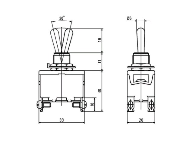  E-TEN1221 off-on 15A 250V AC