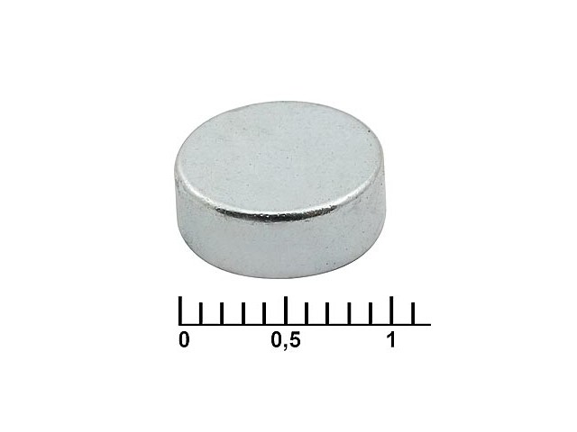 Магнит неодимовый C 10x4 N35 (цилиндр)