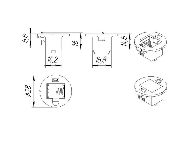   AG10*3/AG13*2 switch D28mm