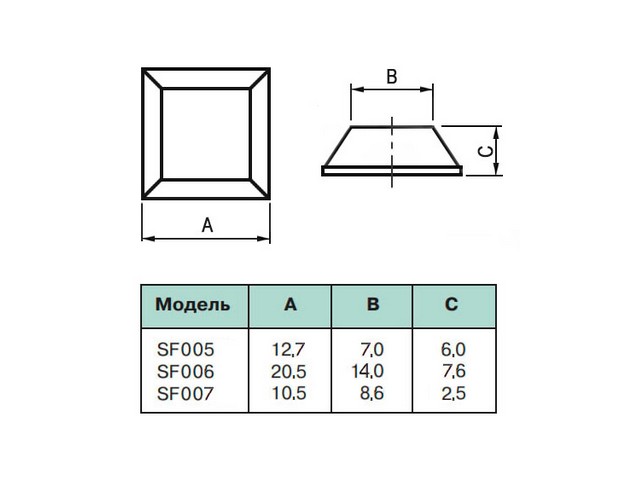   SF-005 (12.7x7x6 mm) 