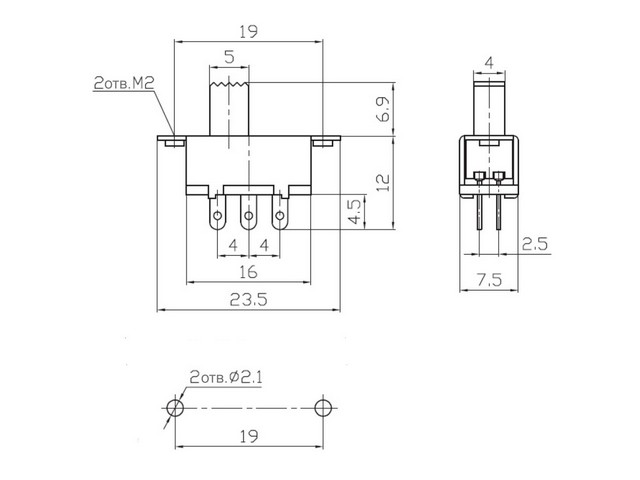   KBB40-2P2W on-on