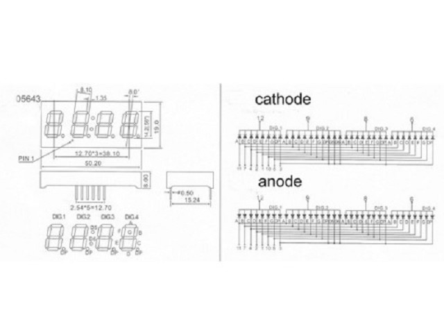  LED  0,45 