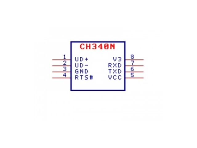 USB to TTL   CH340E Type C  UART (TTL)