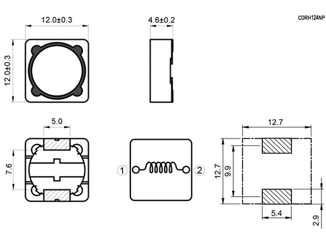 4,7 SMD- 12*12*4 . (SPRH124)
